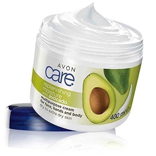 Avon Care Avocado Replenishing Multipurpose Cream Hand Body Face - 400ml | افون كريم مرطب للجسم ولليدين بالافوكادو - 400مل