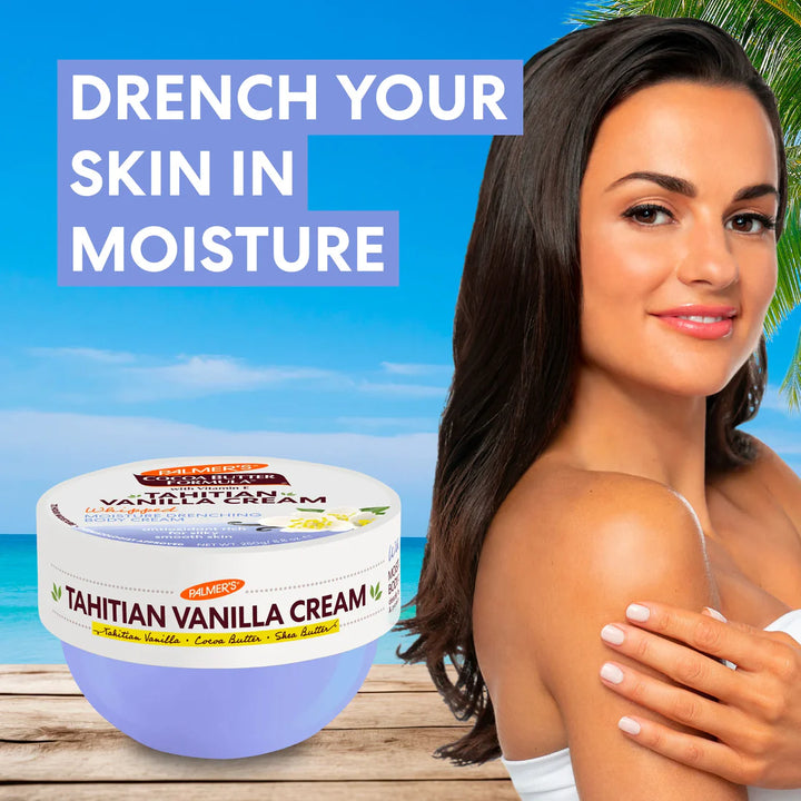 Palmer's Cocoa Butter Formula Tahitian Vanilla Cream - 250g | بالميرز كريم جسم بالفانيليا التاهيتية - 250غ