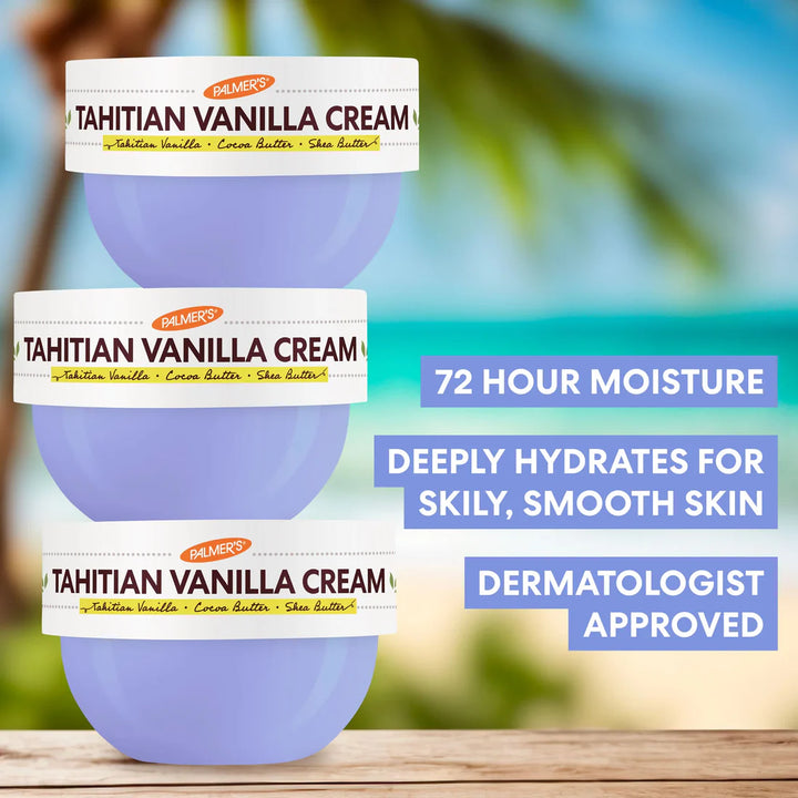 Palmer's Cocoa Butter Formula Tahitian Vanilla Cream - 250g | بالميرز كريم جسم بالفانيليا التاهيتية - 250غ