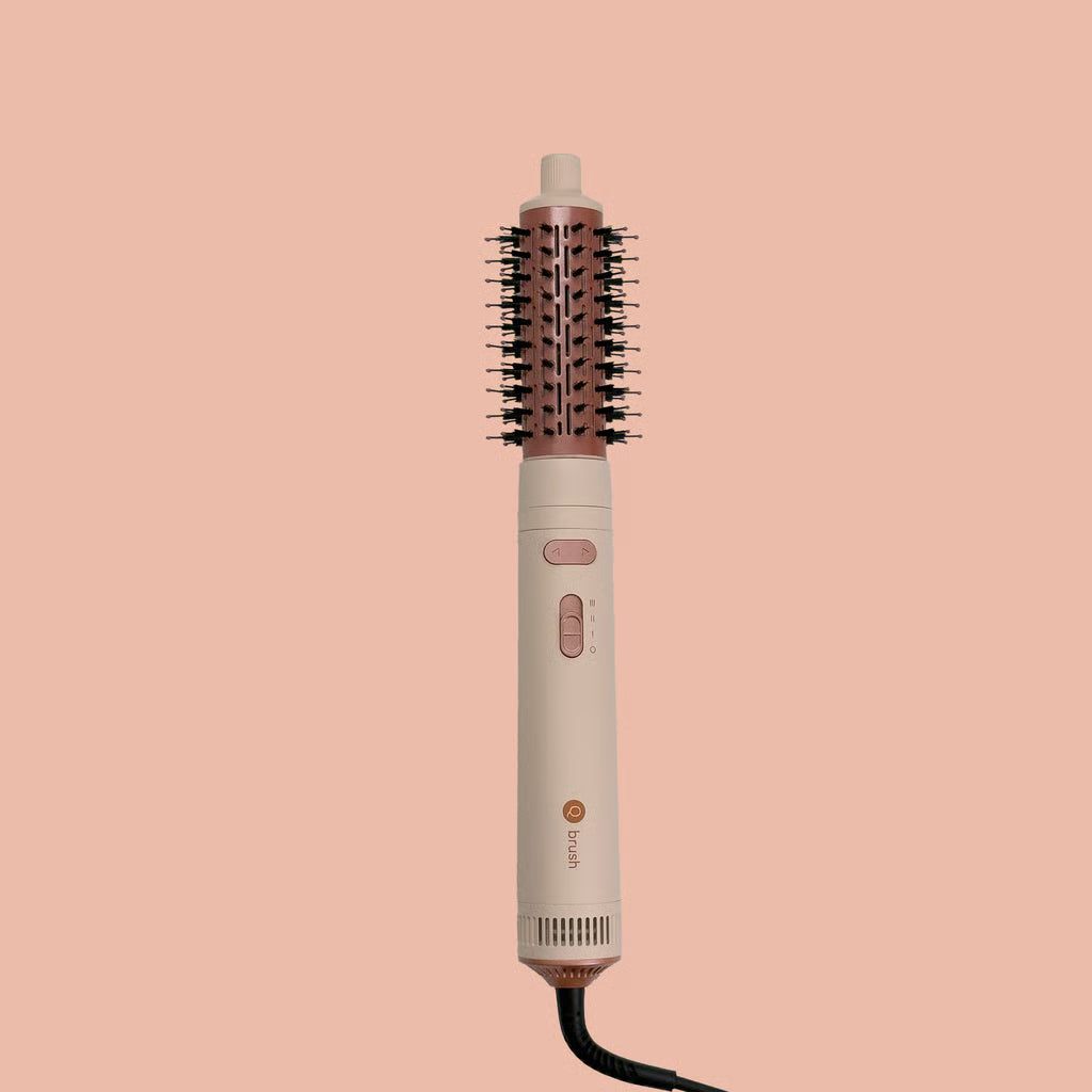 Q brush Rotating Air Styler Hair Dryer & Styler/Detangler Volumizing Brush | كيو برش فرشاة هوائية دوارة مجفف شعر ومصفف/مزيل تشابك وفرشاة لتكثيف الشعر