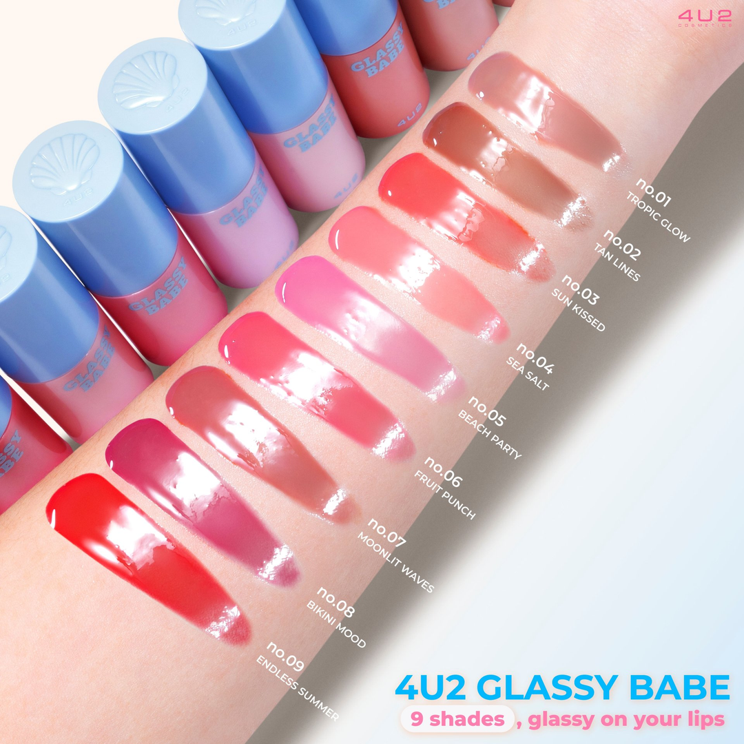 4U2 - Glassy Babe Lip Gloss - 4g | 4U2 جلاس بيب أحمر شفاه - 4غ #2