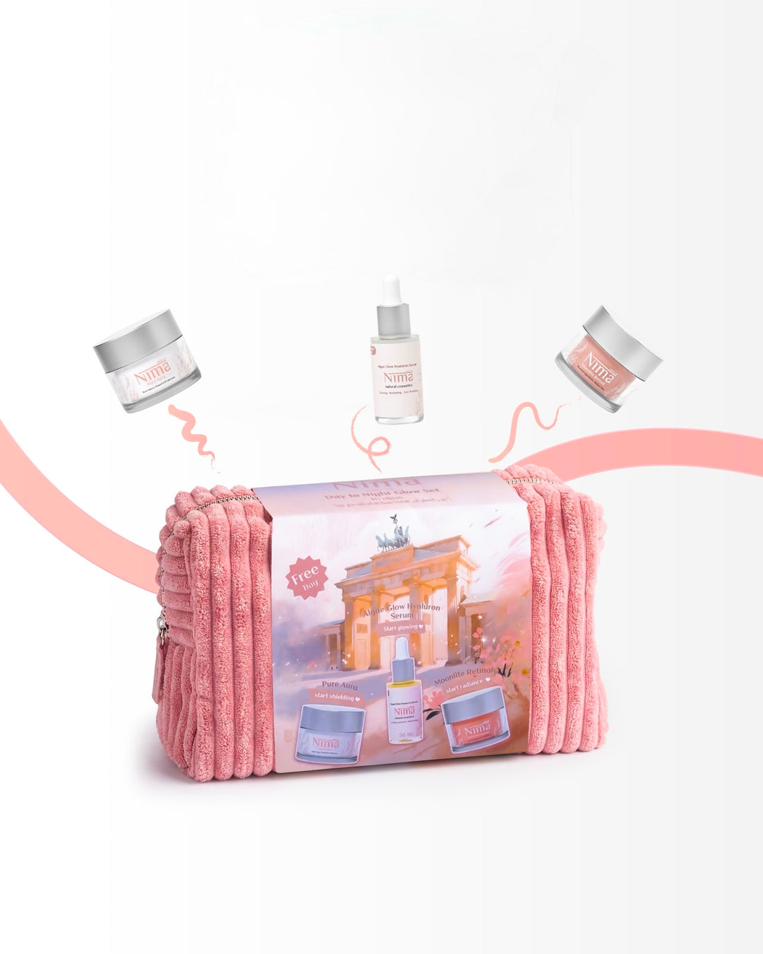 Nima Berlin Nayural Cosmetic Day To Night Glow Set | نيما برلين مجموعة للعناية بالبشرة