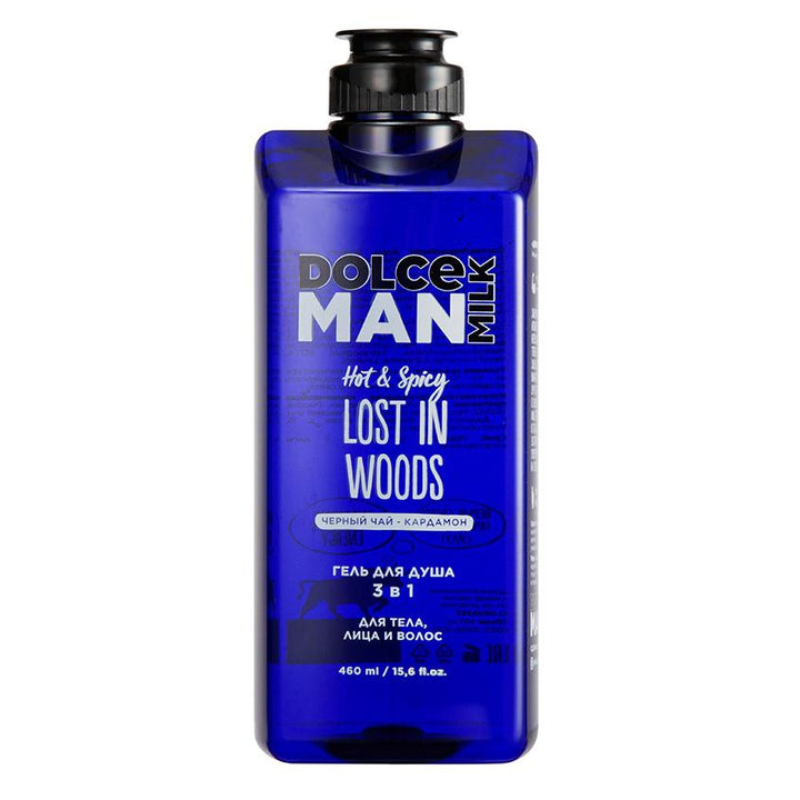 DOLCE MILK Man Lost In Woods Shower Gel 3 in 1 - 460ml | دولتشي مان جل 3 في 1 فقدان في الغابة - 460مل