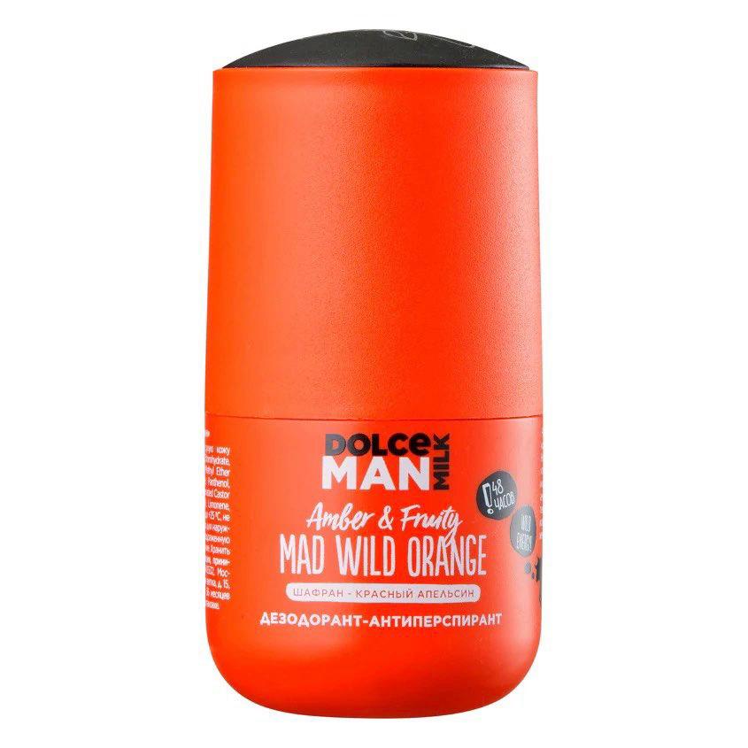 DOLCE MILK Man Amber & Fruity Mad Wild Orange - 50ml | دولتشي مان مزيل عرق برائحة البرتقال المجنون - 50مل