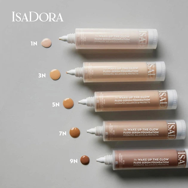 Isadora The Wake Up the Glow Fluid Serum Foundation - 30ml | إيزادورا كريم أساس سائل وايك أب ذا جلو - 30مل