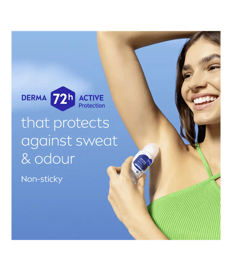 Nivea Women Deo Roll On Derma Control Defend - 50ml | نيفيا رول أون مزيل العرق للنساء ديرما كنترول ديفيند – 50 مل