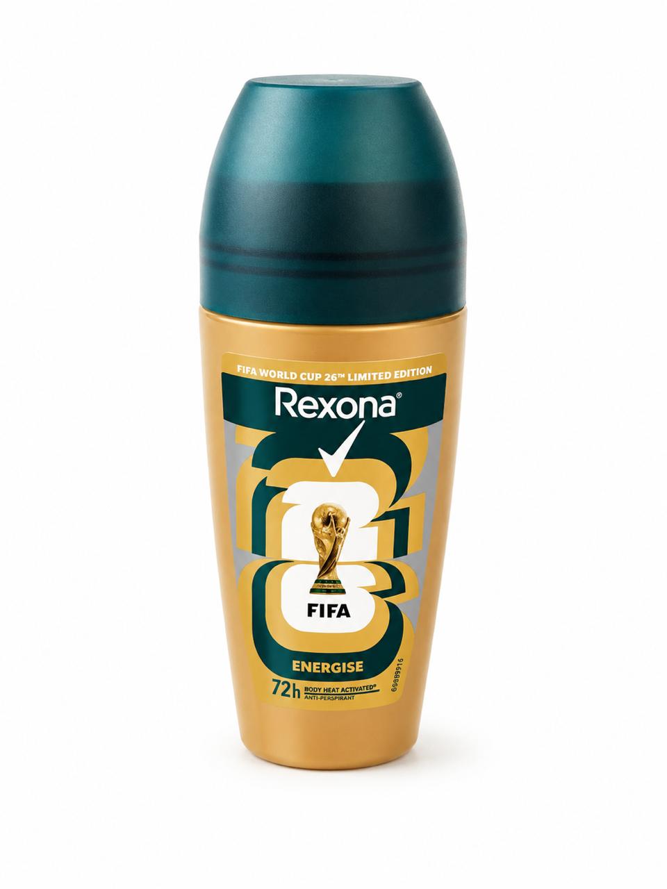 Rexona 72 H Fifa Energise - 45ml | ركسون رول أون مضاد للتعرق إنيرجي - 45مل