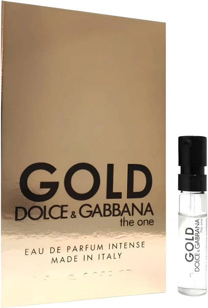 DOLCE & GABBANA Sample The One Gold INTENSE- 1.5ml | عينة عطر دولتشي اند غابانا ذا وان كولد انتينز للرجال 1,5 مل