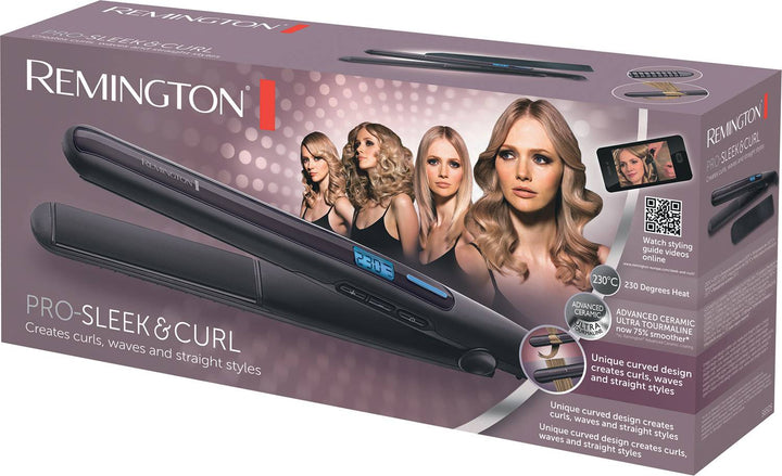 REMINGTON Hair Straightener Pro-Sleek & Curl S6505