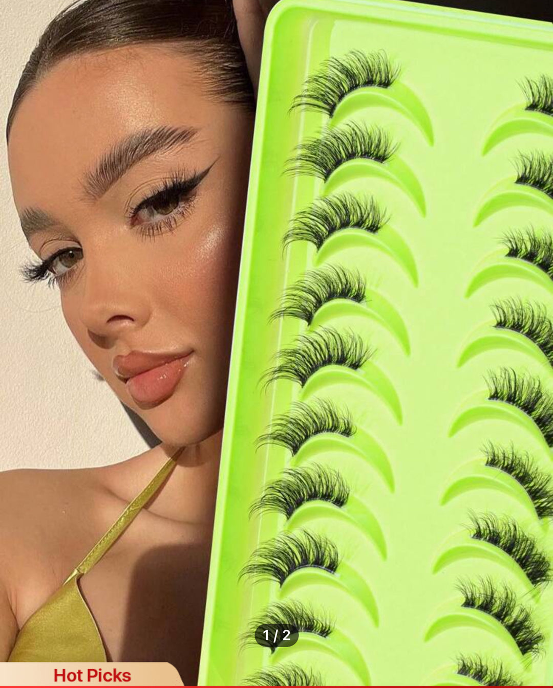 Eye Lashes - 10Pcs | رموش اصطناعية - 10 قطع
