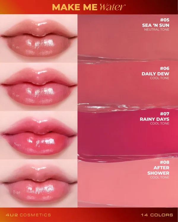 4U2 Make Me Water Tint - 3g | فور يو تو تنت للشفاه مائي - 3 غ