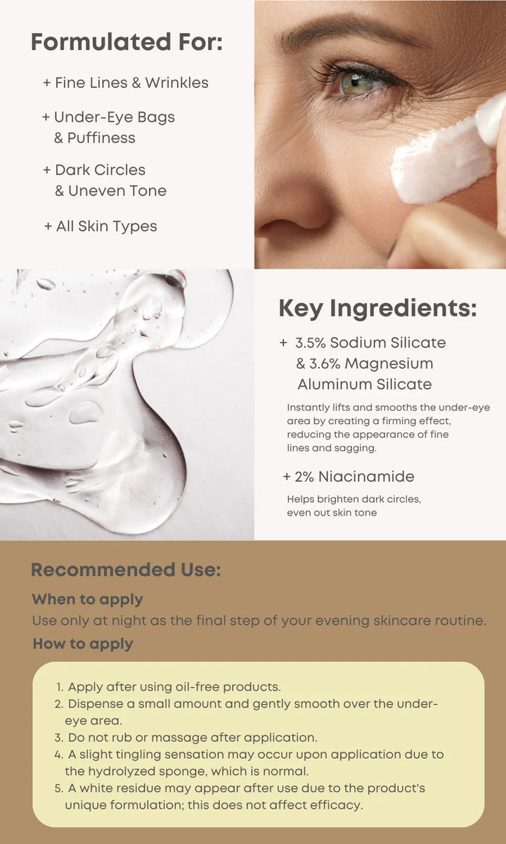NINE LESS Dual Effect Eye Cream - 20ml | ناين ليس كريم تحت العين دول ايفيكت - 20 مل