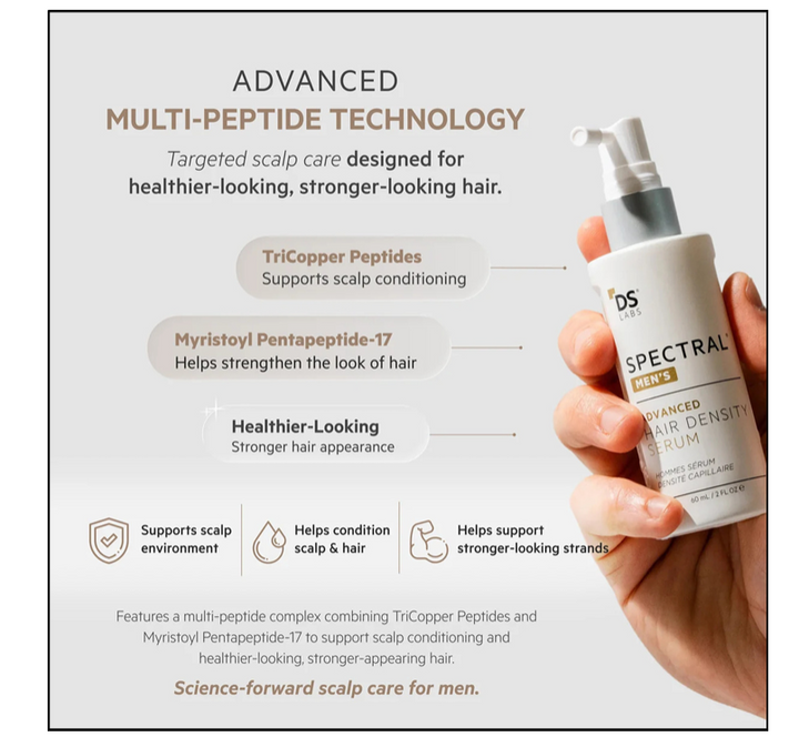 DS LABS Spectral Men's Advanced Hair Density Serum - 60ml | دي إس لابز سيروم متقدم لكثافة الشعر للرجال - 60 مل
