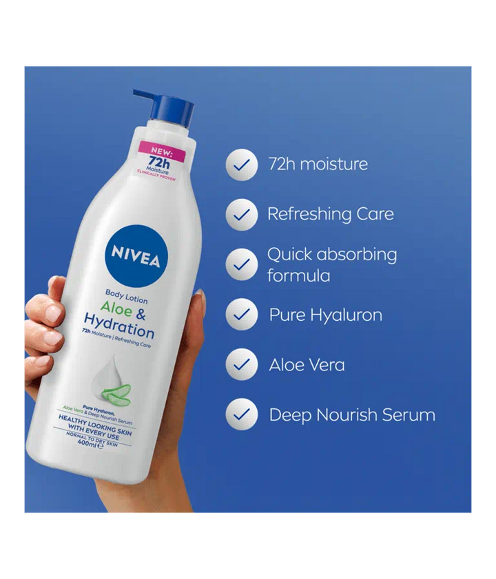 Nivea Body Lotion Aloe Hydration - 250ml| نيفيا لوشن مرطّب بخلاصة الألوفيرا -250 مل