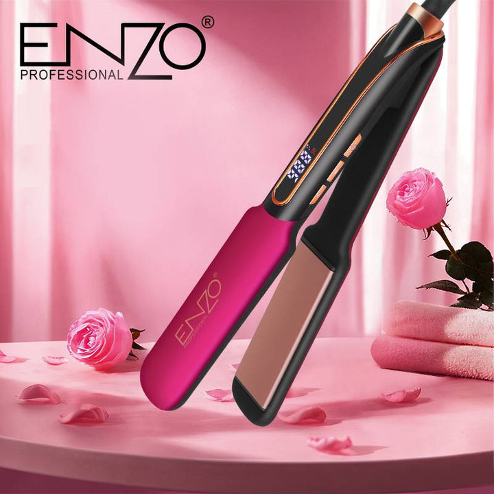 ENZO Mineral Ionic Care For Lower Uv Damage with 5 Keratin Serum | إنزو مكواة شعر