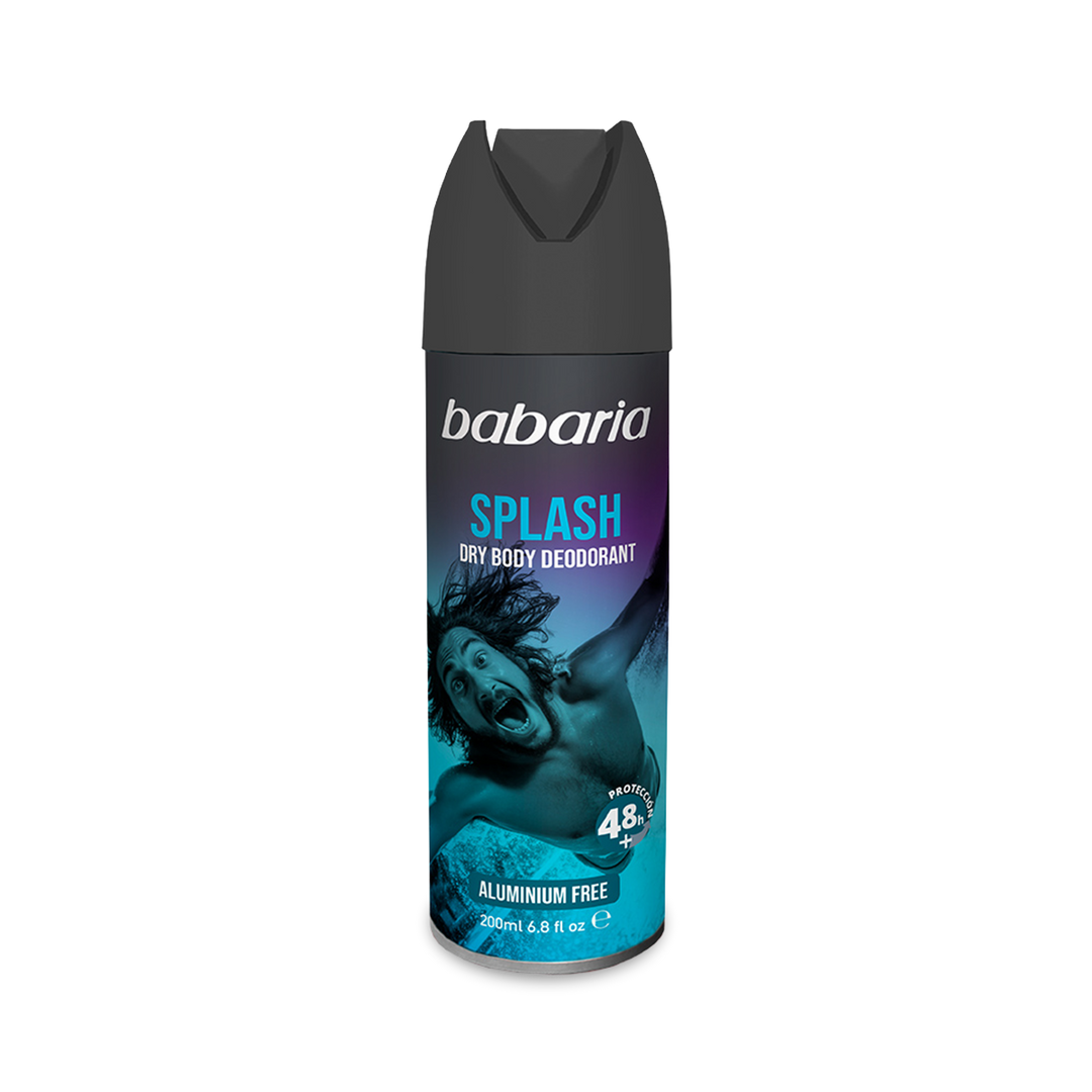 BABARIA Splash Dry Body Deodorante Spray - 200ml | باباريا ديوداران للرجال - 200مل