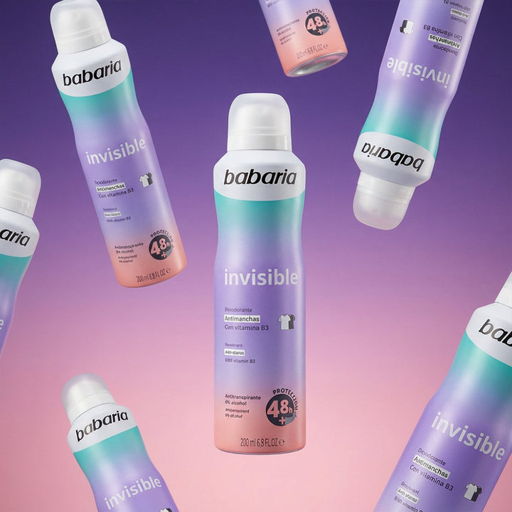 BABARIA DEODORANT SPRAY INVISIBLE Women - 200ml | باباريا بخاخ مزيل عرق للنساء – 200 مل