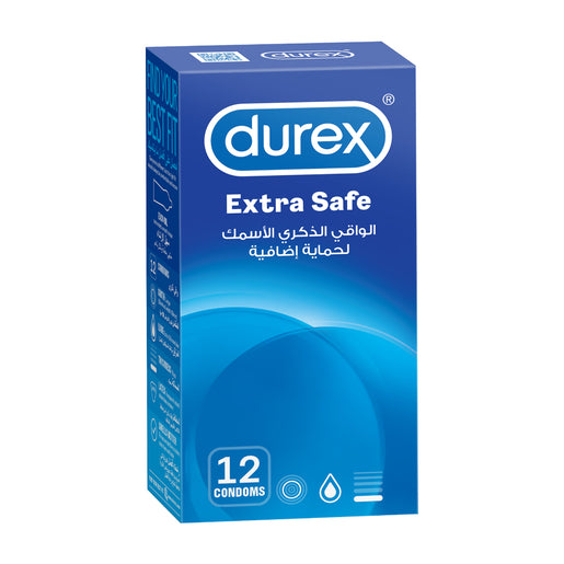 durex Extra Safe Condoms 12 Pieces | دوركس واقي ذكري إكسرا سيف