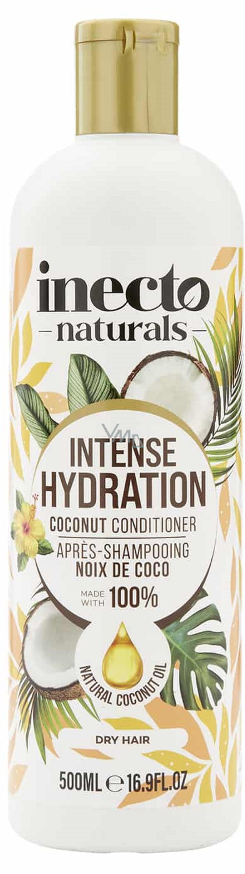 inecto natural Intense Hydration Coconut Conditioner - 500ml | إنكتو بلسم للشعر الجاف والمتضرر - 500 مل