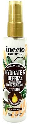 inecto natural Coconut Hair Serum with Pure Coconut Oil  -  100ml | إنكتو سيروم زيت للشعر الجاف بزيت جوز الهند - 100 مل