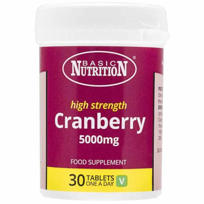 Basic Nutrition Cranberry 5000Mg - 30 Tablets | بيسك نيوتريشن كرانبيري 5000 ملغ- 30 قرص