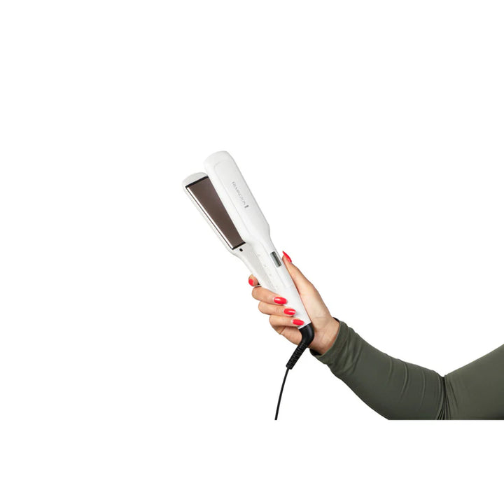 REMINGTON Pro Ceramic Extra Straightener White | ريمينغتون مكواة شعر برو-سيراميك إكسترا ذات لوحات عريضة