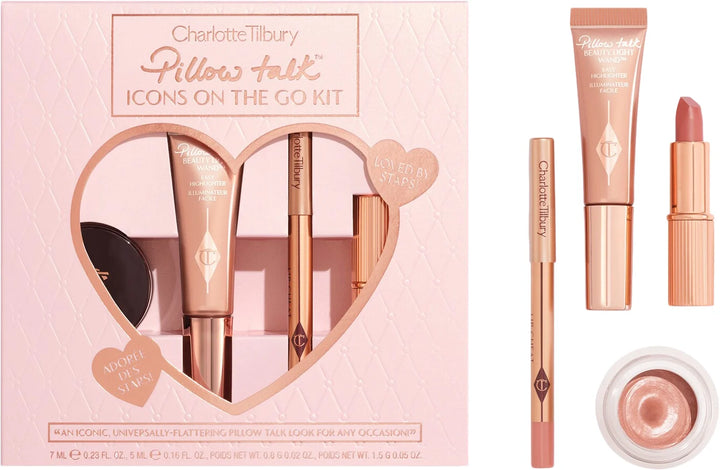 Charlotte Tilbury Pillow Talk Icons On The Go Kit | شارلوت تلبوري مجموعة مكياج للوجه