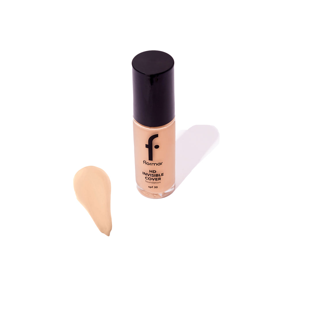 Flormar HD Invisible Cover Foundation - 30ml | فلورمار كريم الاساس - 30 مل