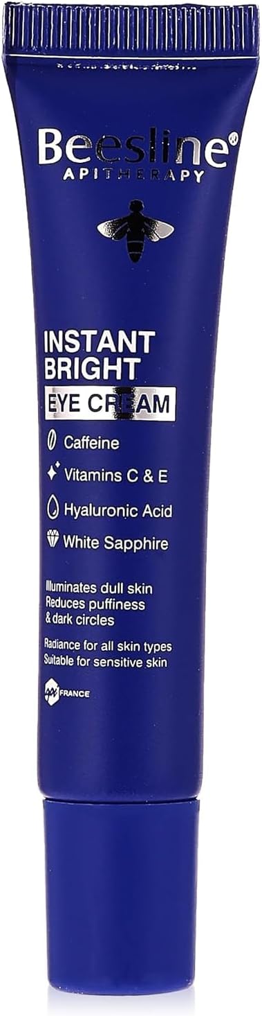 Beesline Instant Bright Eye Cream Caffeine  - 15ml | بيزلين كريم الكافئيين لنضارة حول العين - 15 مل