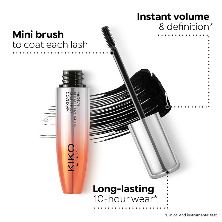 KIKO new maxi mod waterproof mascara - 12ml | كيكو ماسكارا نيو ماكسي ضد الماء - 12 مل
