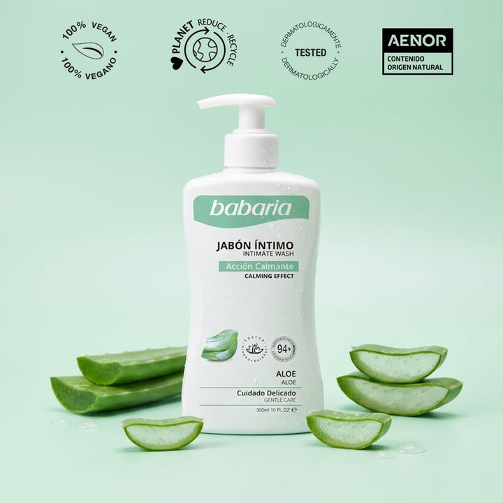 BABARIA Intimate Wash Aloe - 300ml | باباريا غسول نسائي بالالوفيرا - 300 مل