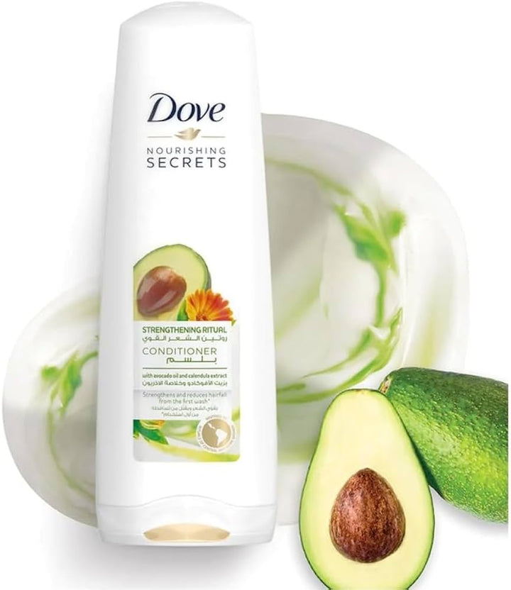 Dove Avocado Strenghth Conditioner 91% Natural Origin - 350ml | دوڤ بلسم قوت الأفوكادو - 350مل #3