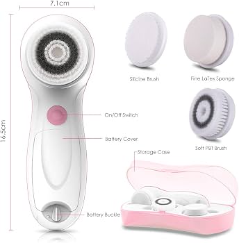 Easy Beauty Facial Scrubber | اي بي تي فرشاة تنظيف الوجه مزدوجة الجانب #5