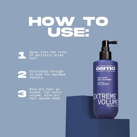 Osmo Extreme Volume Root Lifter - 250ml | أوزمو سبراي رفع جذور الشعر لزيادة الحجم والكثافة - 250 مل