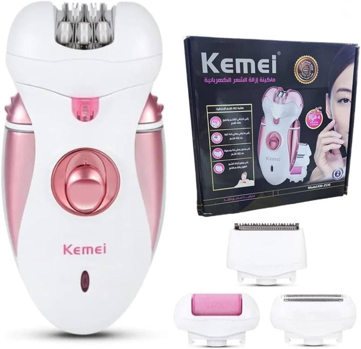 KEMEI Lady Epilator White and Pink | كيمي ماكينة إزالة شعر للسيدات #2
