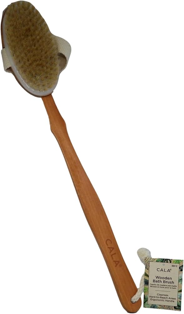 Cala Wooden Bath Brush - Deep Cleansing, Hard-to-Reach Areas | بودي ريفرش فرشاة استحمام خشبية #3