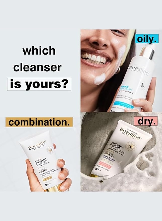 Beesline 4 In 1 Whitening Cleanser - 150ml | بيزلين غسول 4 في 1 - 150 مل