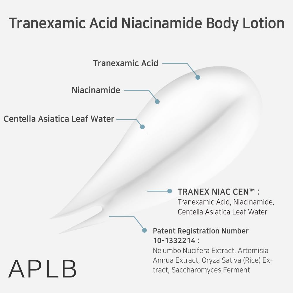 APLB Tranexamic Acid Niacinamide Body Lotion - 300ml | اي بي ال بي لوشن جسم نياسيناميد وترانيكساميك اسيد - 300مل