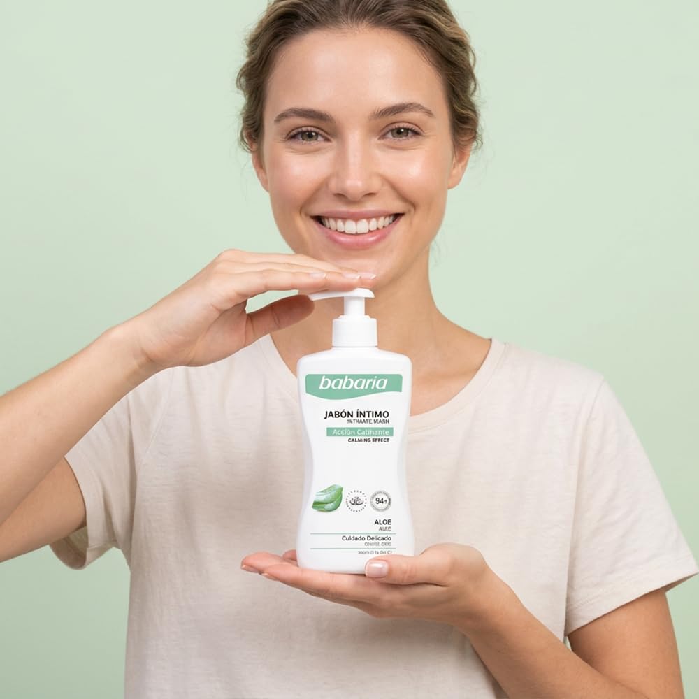 BABARIA Intimate Wash Aloe - 300ml | باباريا غسول نسائي بالالوفيرا - 300 مل