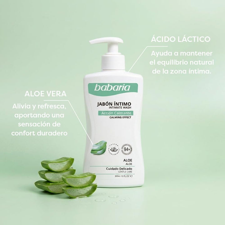 BABARIA Intimate Wash Aloe - 300ml | باباريا غسول نسائي بالالوفيرا - 300 مل