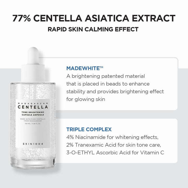 SKIN1004 Tone Brightening Capsule Ampoule - 100ml | سكين1004 سيروم ايسنس تفتيح و توحيد لون البشرة - 100 مل