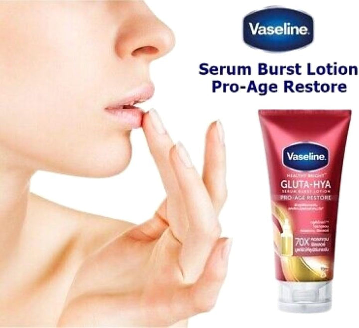 Vaseline GLUTA HYA Proage Restore 70x Collagen - 200ml | فازلين لوشن سيروم خفيف للجسم  – 200 مل