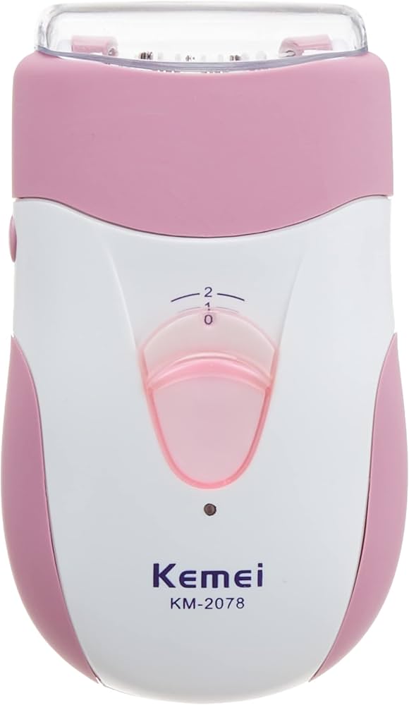 KEMEI Lady Epilator White and Pink | كيمي جهاز إزالة الشعر الكهربائي للنساء