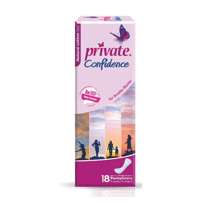 confidence liners - 18pcs | برايفت فوطة يومية عدد 18