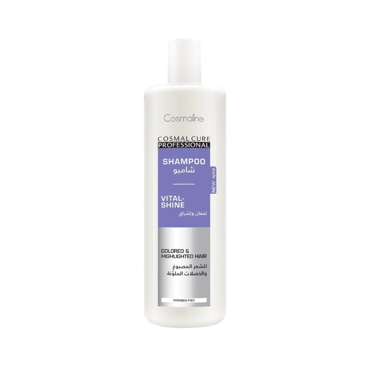 Cosmaline Cosmal Cure Professional Vital-Shine Shampoo - 1000ml | كوزمالين شامبو كوزمال كيور فيتال شاين الاحترافي - 1000 مل