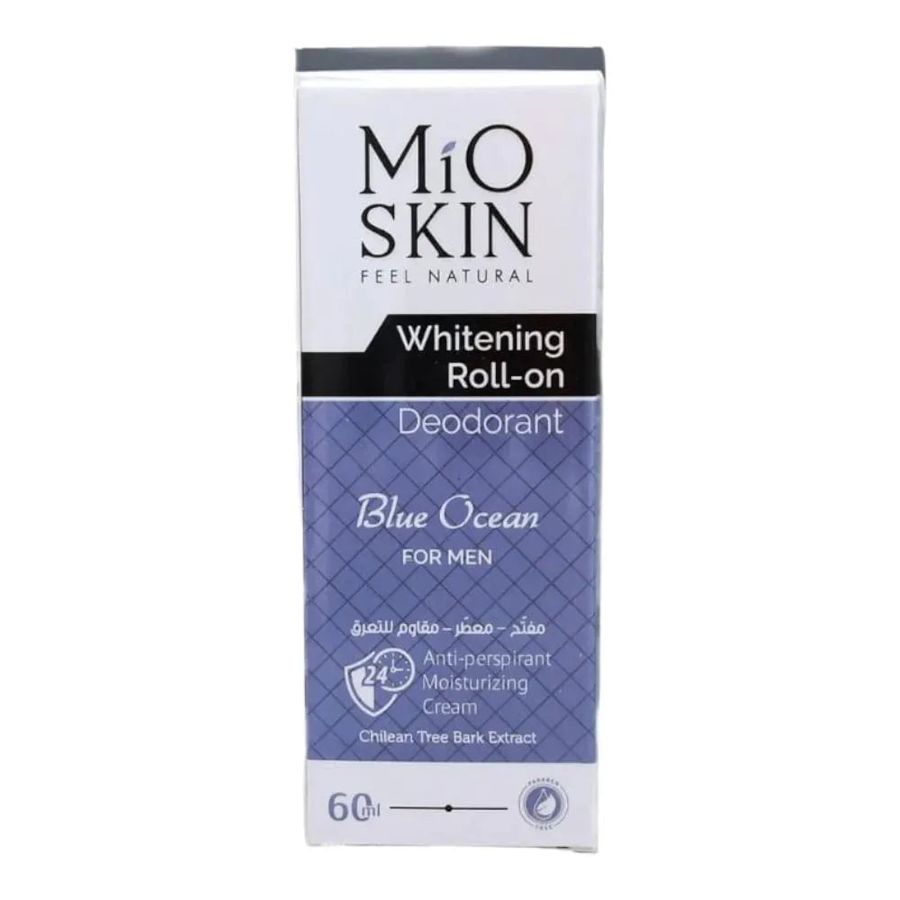 MIO SKIN Whitening Roll- On Deodorant 24hr Anti Perspirant Moisturizing Cream - 60ml|  ميو سكن مزيل تعرق رول ومبيض  لمدة 24 ساعة- 60 مل
