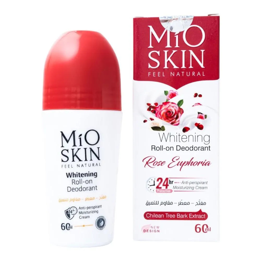 MIO SKIN Whitening Roll- On Deodorant Strong Powdery 24hr Anti Perspirant Moisturizing Cream - 60ml | ميو سكين مزيل عرق رول أون تفتيح - 60مل #1