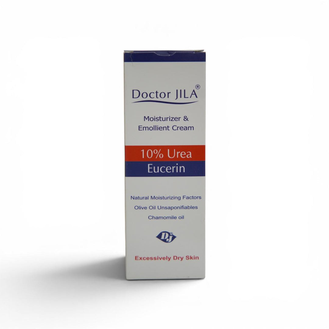 Doctor jila Moisturizer & Emollient Cream 10% Urea Eucerine Suitable for Dry & Sensitive Skin - 75g | دكتور جيلا كريم مرطب وملطف 10% يوريا - 75غ