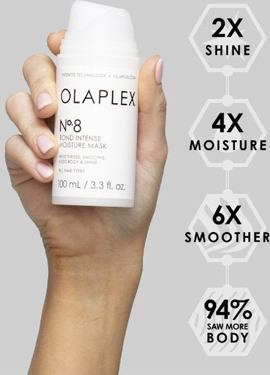 olaplex Bond Intense Moisture Mask No.8 - 100ml | أولابليكس رقم 8 ماسك مرطب ومكثف للشعر - 100 مل