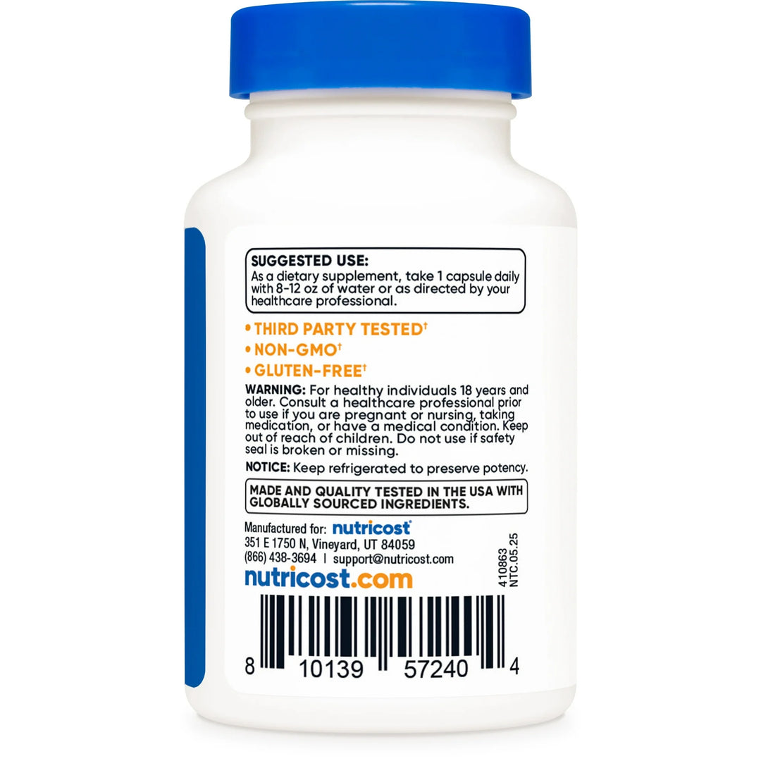 Nutricost Probiotic Complex - 50 Billion CFU - 60 Capsules | نيوتريكوست بروبيوتك كومبلكس - 60 كبسولة